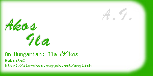 akos ila business card